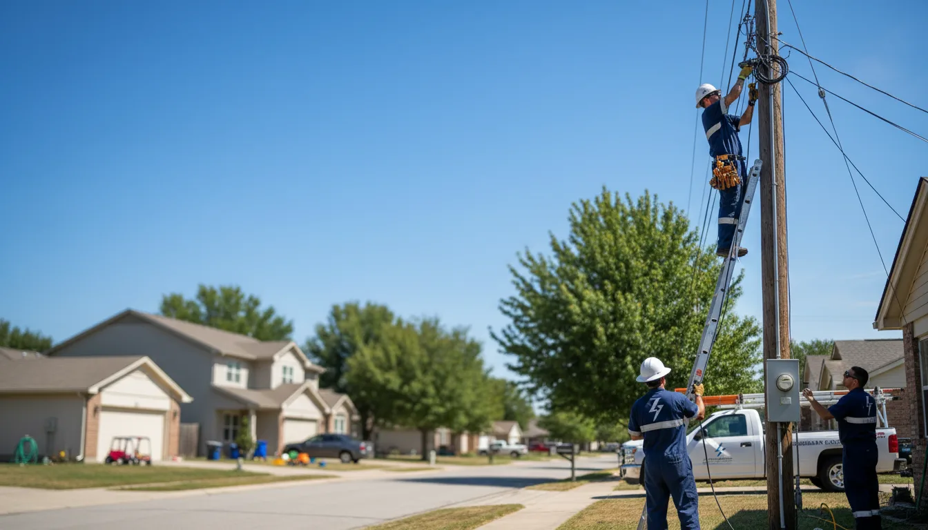 Residential electrician providing installation services in Rock City Falls, NY